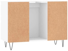 fehér szerelt fa mosdószekrény 80 x 33 x 60 cm