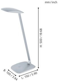 Eglo 95694 - LED Asztali lámpa CAJERO 1xLED/4,5W/USB