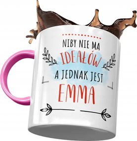Rózsaszín Bögre Emma Feleség Barátnő Ajándék Nyomtatott Fotóval