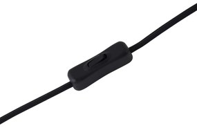 Retro asztali lámpa fekete bronzüveggel - Bizle