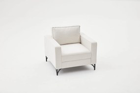 Fotel Berlin - Krém, Fekete