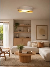 BRILAGI- LED mennyezeti lámpa VELVET TWIST LED/24W/230V 4000K Ø 55 cm fehér/arany
