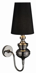 Azzardo Baroco fali lámpa, fekete, E14, 1x11W, AZ-0062