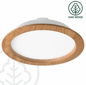 LED Beépíthető lámpa WOODY SPOT LED/23,5W/230V 4000K tölgy ø 23,5 cm
