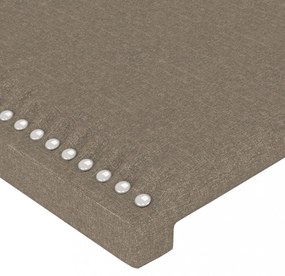 tópszínű szövet LED-es fejtámla 100x5x118/128 cm