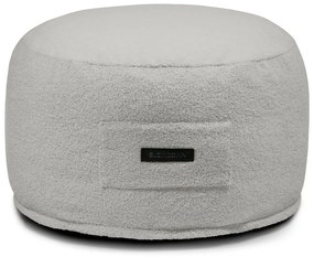 Világosszürke buklé puff Om 60 – SLOWDOWN