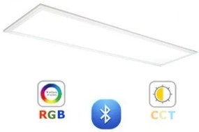 RGB-CCT LED panel , 120 x 30 cm , 40W , dimmelhető , színes , állítható fehér színárnyalat , Mi-light kompatibilis
