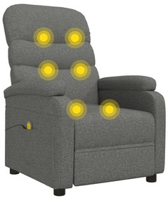 Sötétszürke szövet masszázsfotel