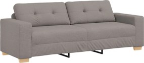 vidaXL Kanapé Tópszínű 221 x 80 x 80 cm szövet