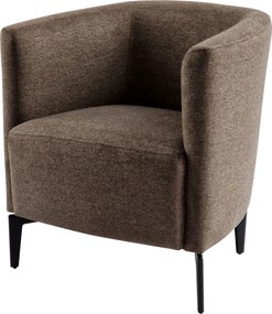 Design fotel, barna/fekete, KAPY