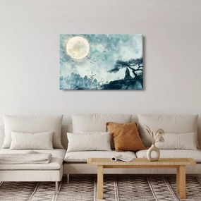 Kép - Telihold festmény (90x60 cm)
