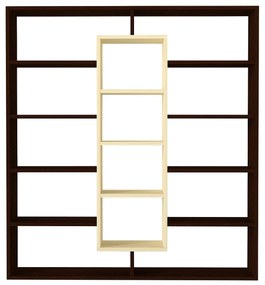 könyvespolc Ample - Birch, Wenge