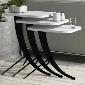 Pion White kisasztal szett, 3 db