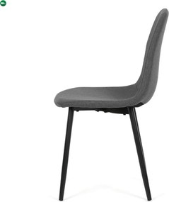Jídelní židle, šedá, látka, CT-V2972 GREY2