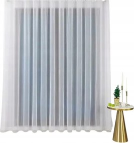 Fehér Finom Fátyolfüggöny Wave Szalaggal Ks Sínekhez 150x265
