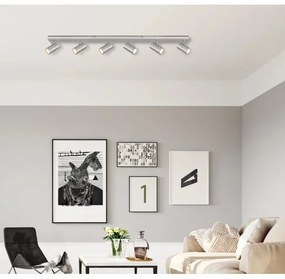 Globo 57911-6D - spotlámpa ROBBY 6xGU10/35W/230V matt króm