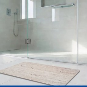 Világosbarna kovaföld fürdőszobai kilépő 50x80 cm Puna – Wenko