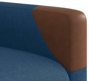 kék szövet dönthető fotel