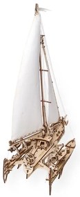 Ugears - 3D fa mechanikus puzzle Vitorlás Merihobus trimarán
