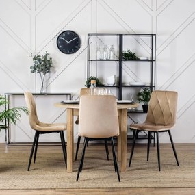 Bézs bársony szék ROBIN