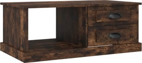 vidaXL füstös tölgy színű szerelt fa dohányzóasztal 90x50x35 cm