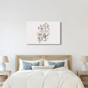 Kép - Line art arckezelés (90x60 cm)