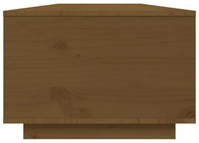 mézbarna tömör fenyőfa dohányzóasztal 80x50x35,5 cm