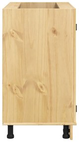 Cabinet polcokkal tárolóval Méz 80 x 46 x 81,5 cm Tömör fenyőfa