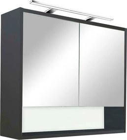 Luna 80 felső tükrös szekrény, antracit
