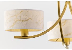 Jupiter 2096 - Láncos csillár ARTHUR 3xE27/15W/230V fehér/arany/márvány mintázat