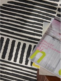 Fekete-krémszínű kerek kültéri-beltéri szőnyeg ø 160 cm Haringey Bounds – Ted Baker