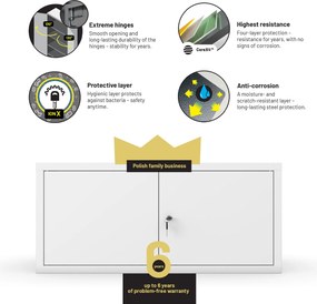 Felső szekrényfeltét EWA Compact 800 x 380 x 400 mm, fehér