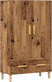 vidaXL Highboard régi fa 70x31x115 cm gépesített fa