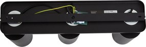 Modern mennyezeti lámpa fekete 3-lámpás GU10 70mm - Jeana Luxe