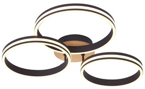 Mennyezeti lámpa fa LED-del, 3 lépésben dimmelhető, 3-lámpás - Navara