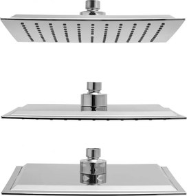 Erga Erga, SLIM zuhanyfej 25x25 cm átmérővel, króm, ERG-YKA-BP.CBE-25-CHR
