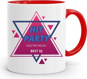 Dja Zene Bögre Piros Party Best Dj nyomtatott fényképpel