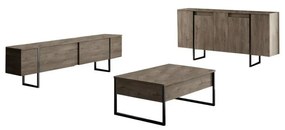 Luxe Walnut and Black szekrény