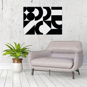 Üveg kép - Geometriai absztrakció N⁰2 (70x50 cm)