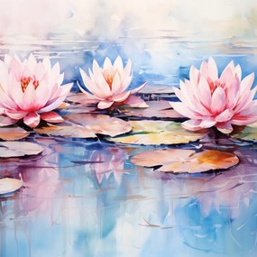 Poszter 100x100cm Csendes tükröződések