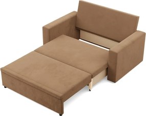 Zeus kanapé, szövet anyag, hab töltet, egyenes kartámasz, barna