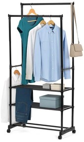 Fekete Fém Ruhafogas. GD-166 BK