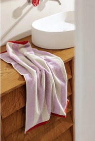 Barna-krémszínű frottír pamut fürdőlepedő 70x140 cm Gobo – noo.ma