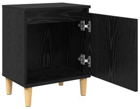 Fekete Tölgy Éjjeli Asztal Fekete tölgy Szerelt fa 40 x 30 x 50 cm