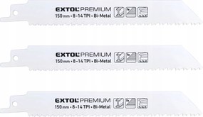 Róka Szablyafűrészlap Fémhez 150 mm 14TPI 3 db