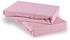 EMI Jersey rózsaszín gumis lepedő: Lepedő 90 (100)X200