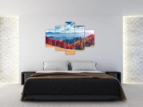 Egy kép egy színes őszi tájról (150x105 cm)