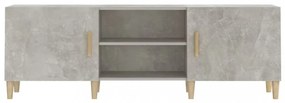betonszürke szerelt fa TV-szekrény 150 x 30 x 50 cm