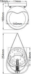 Quintiesse REN QN-REN1 Fali lámpa 1x3.5W/G9