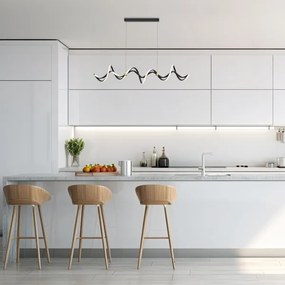 LED Csillár zsinóron COLIA LED/55W/230V fekete/arany